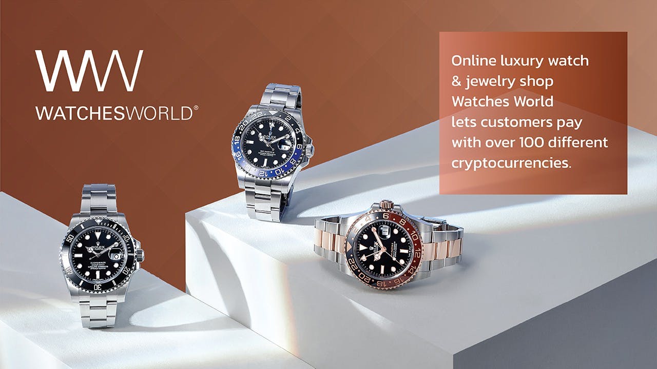 Gambar Brand Jam Tangan dan Perhiasan Mewah Terima Pembayaran Crypto!