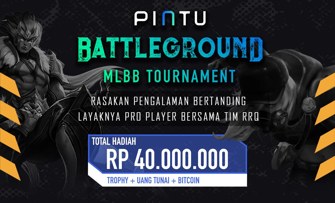 Gambar PINTU & Team Esports RRQ Adakan PINTU BATTLEGROUND, Turnamen Mobile Legend Berhadiah Aset Crypto!