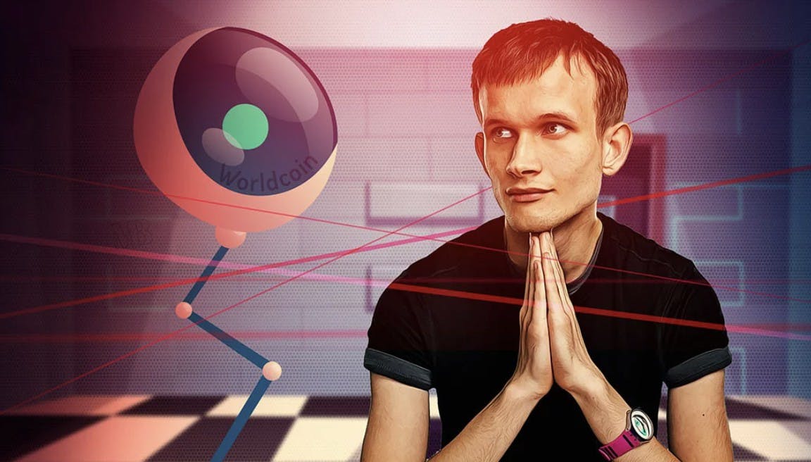 Gambar Vitalik Buterin dari Ethereum Bahas Risiko dan Masalah Poryek Crypto Worldcoin (WLD)