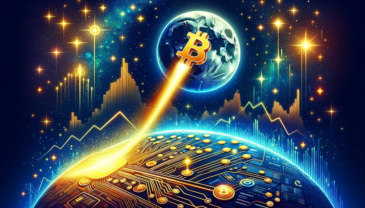 Gambar Bitcoin to the Moon! Pesawat Luar Angkasa Ini Membawa Dompet BTC Fisik dalam Misi