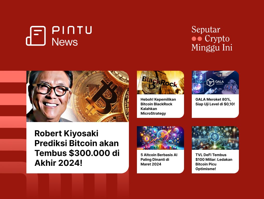 Gambar Seputar Crypto Minggu Ini: Prediksi BTC Capai $300K, Blackrock Borong BTC, GALA Meroket!