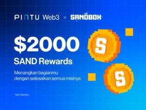 Raih Hadiah Total USD 2000 dalam Token $SAND bersama Pintu Web3 dan Sandbox