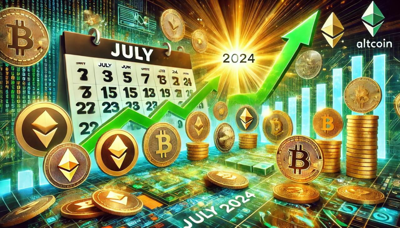 Gambar Prediksi Harga BTC, ETH, dan XRP: Dominasi BTC Menurun, Apa yang Akan Terjadi di Juli 2024?