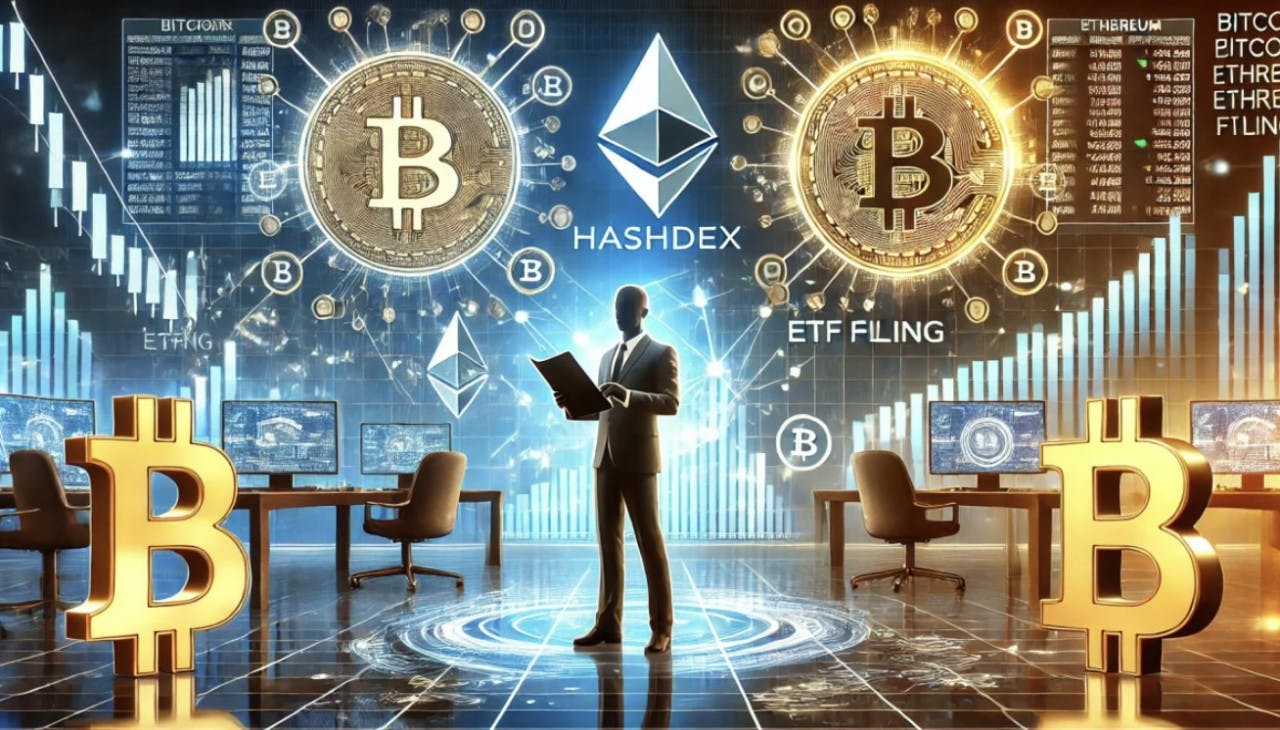 Gambar Hashdex Mengajukan ETF Spot Gabungan untuk Bitcoin dan Ethereum kepada SEC AS!