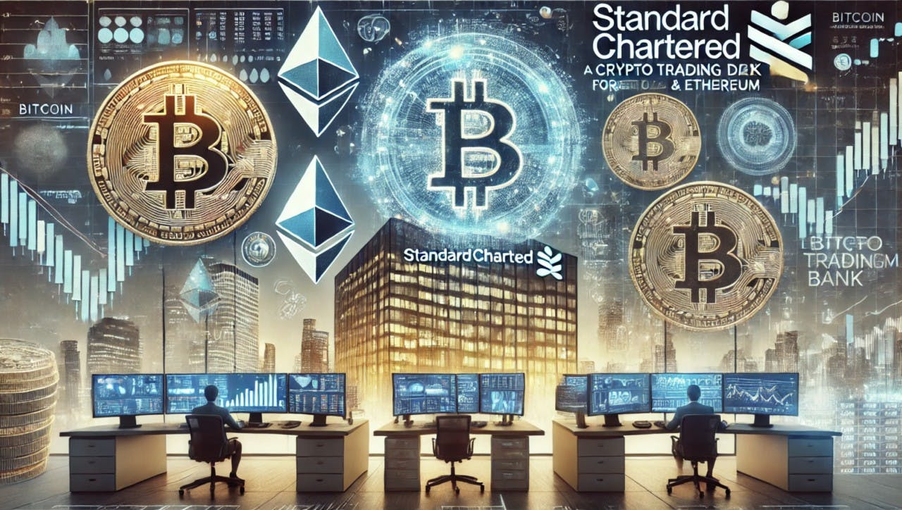 Gambar Standard Chartered Dikabarkan Siap Meluncurkan Meja Perdagangan Bitcoin dan Ethereum!