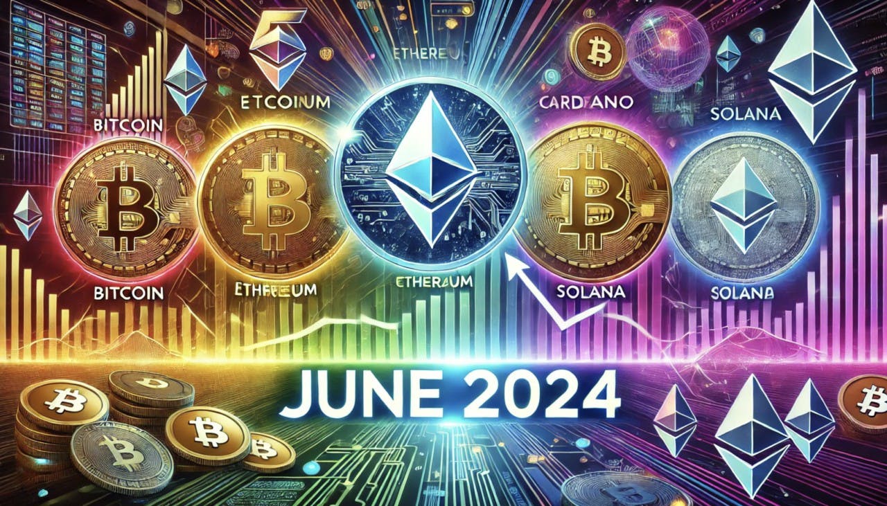 Gambar Top 5 Market Cap Crypto di Bulan Juni 2024