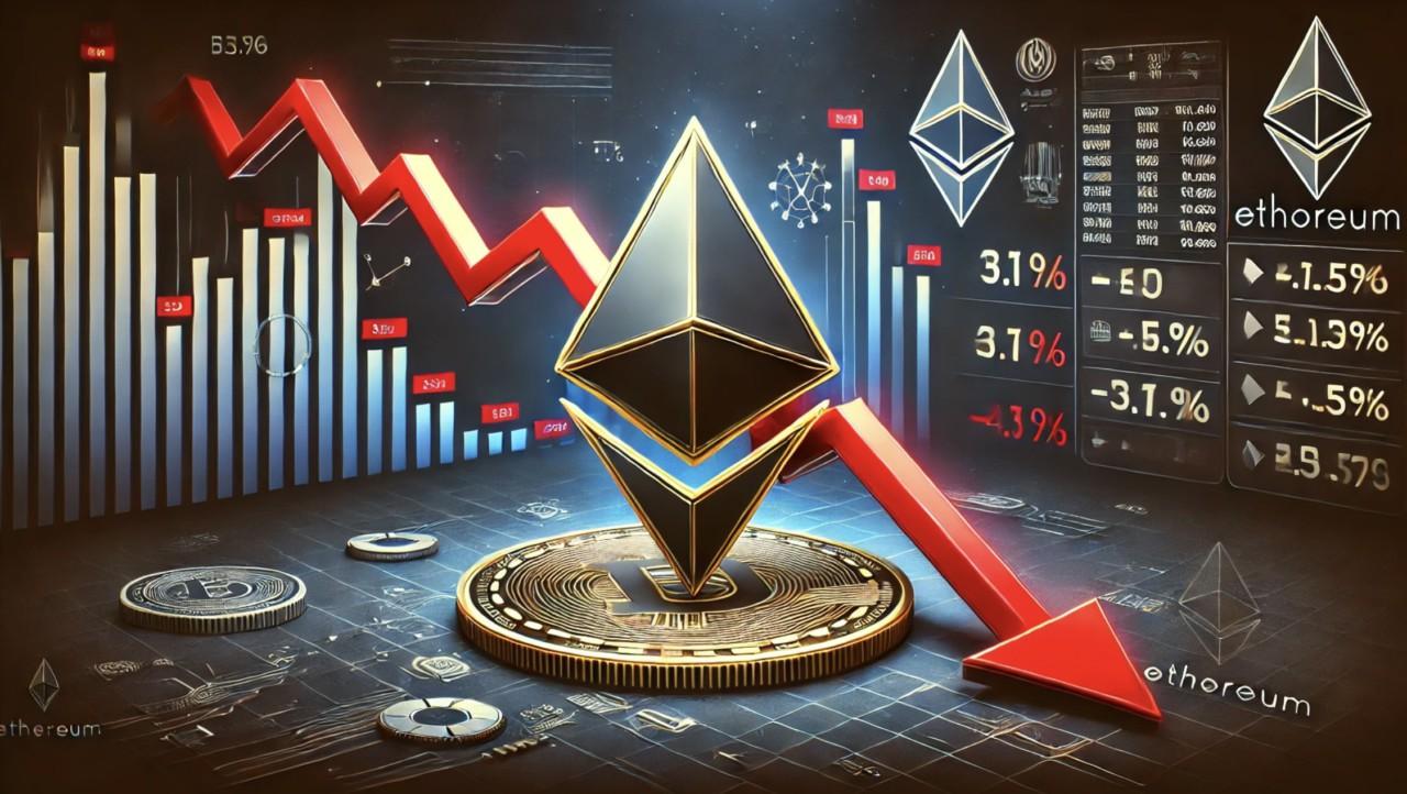 Gambar Harga Ethereum Terjun Bebas 3,65%, Trader Long Rugi Besar!