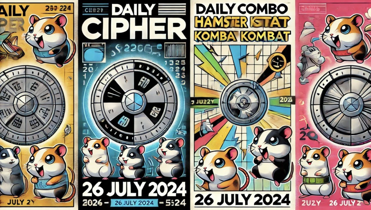 Gambar Sudah Rilis! Ini Update Daily Cipher dan Daily Combo Hamster Kombat 26 Juli 2024