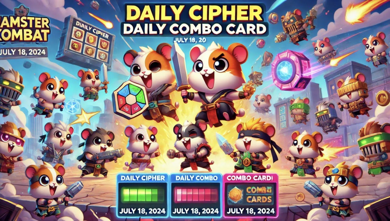 Gambar Sudah Rilis! Ini Update Daily Cipher dan Daily Combo Hamster Kombat 18 Juli 2024