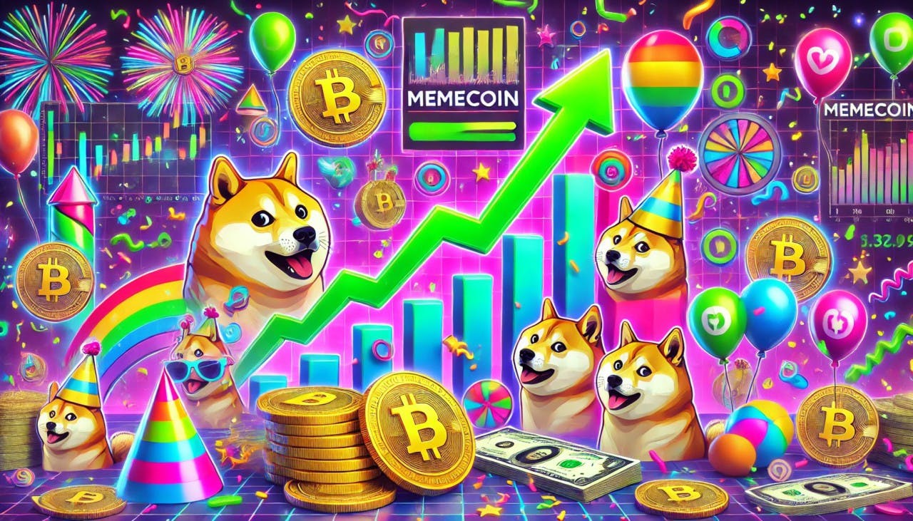 Gambar Meme Coin Terjun Bebas September 2024: Dogecoin, Shiba Inu, dan Lainnya Anjlok!