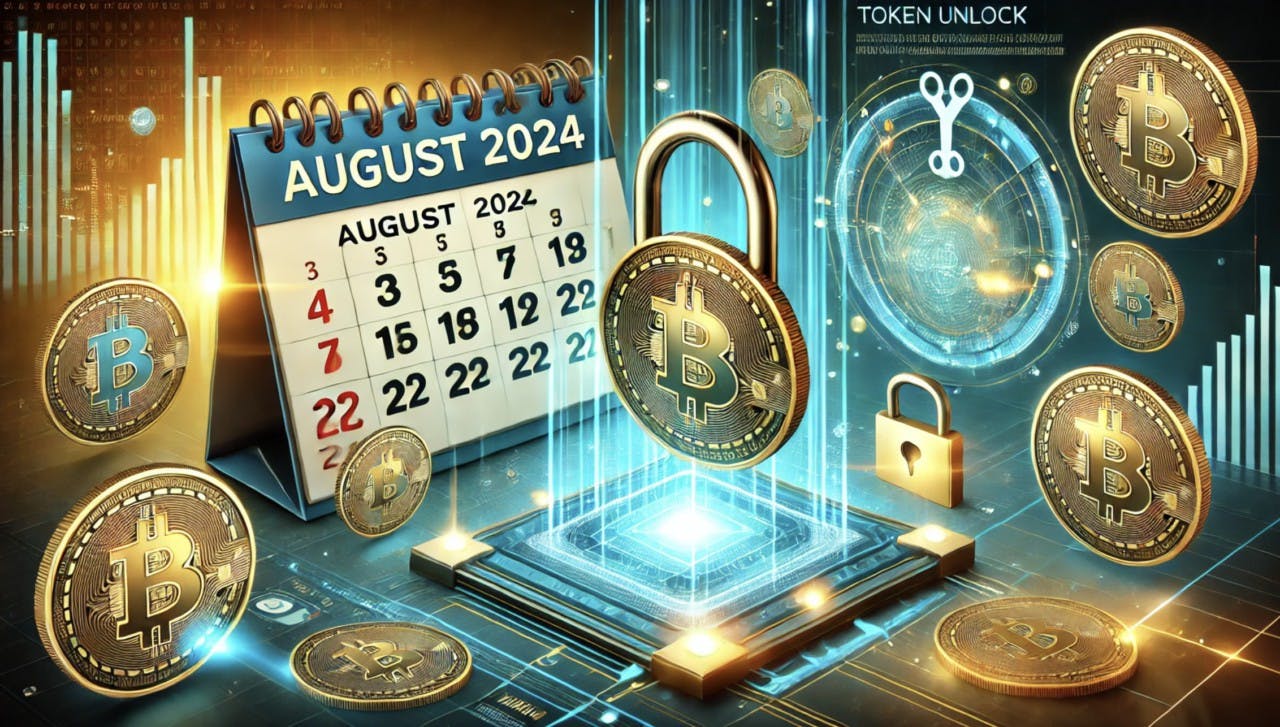 Gambar Unlock Token Agustus 2024: Hampir $1,5 Miliar Token dari Berbagai Proyek akan Terbuka!