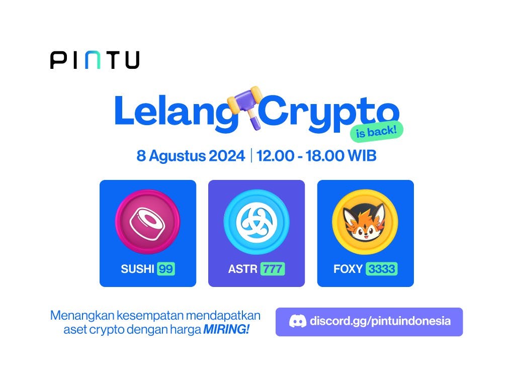 Gambar Pintu Lelang Crypto is Back: Dapatkan Aset Crypto Favoritmu dengan Harga Miring!