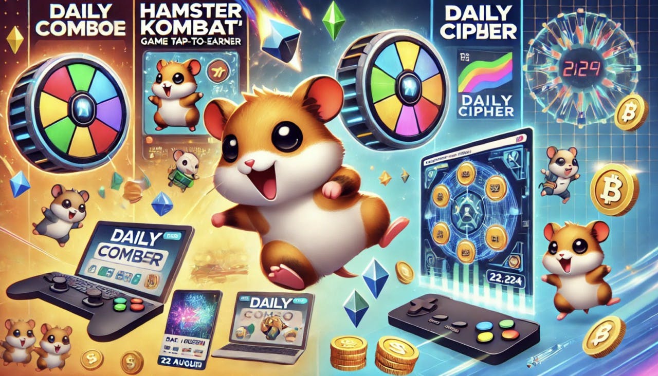 Gambar Update Daily Cipher dan Daily Combo Hamster Kombo 22 Agustus 2024, Klaim 6 Juta Koin Sekarang!