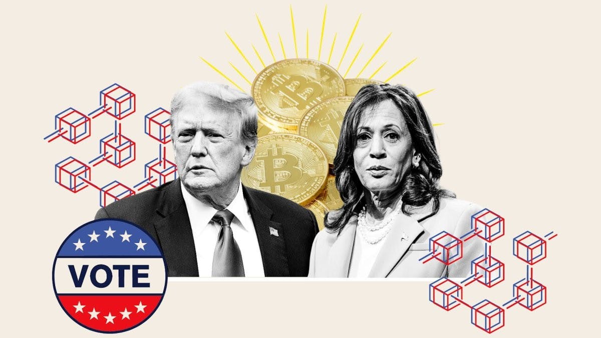 Gambar Trump atau Harris: Siapa yang Lebih Baik untuk Web 3.0 dan Blockchain?