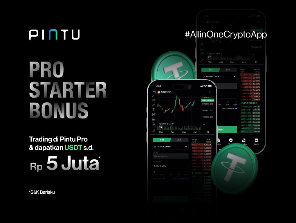 Gambar Trading Crypto Seru di Pintu Pro, Kesempatan Emas Raih USDT hingga Rp5.000.000!