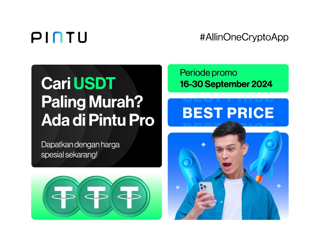 Gambar Beli USDT dengan Harga Termurah Hanya di Pintu Pro!