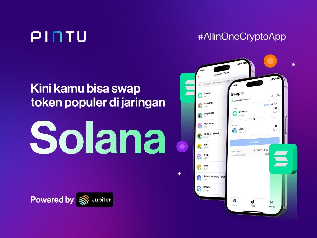 Gambar Integrasi Solana di Pintu Web3 – Nikmati Kemudahan Transaksi Web3 dengan Solana Swap!