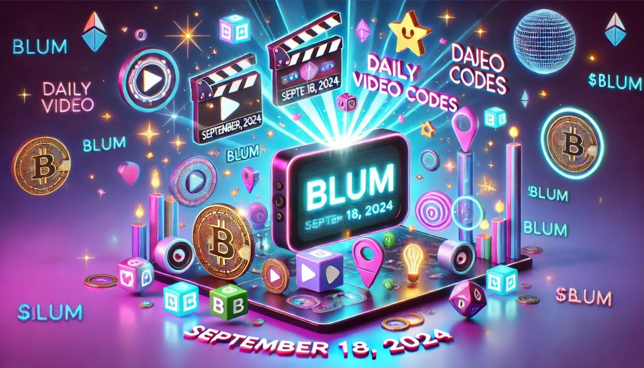 Gambar Update Blum ($BLUM) Daily Video Codes 18 September 2024, Dapatkan 1.000 Blum Points!