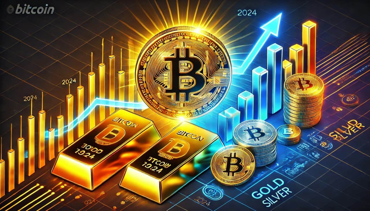 Gambar Bitcoin Kalahkan Emas dan Perak, Apakah Harga Bisa Tembus $90.000 di Akhir 2024?