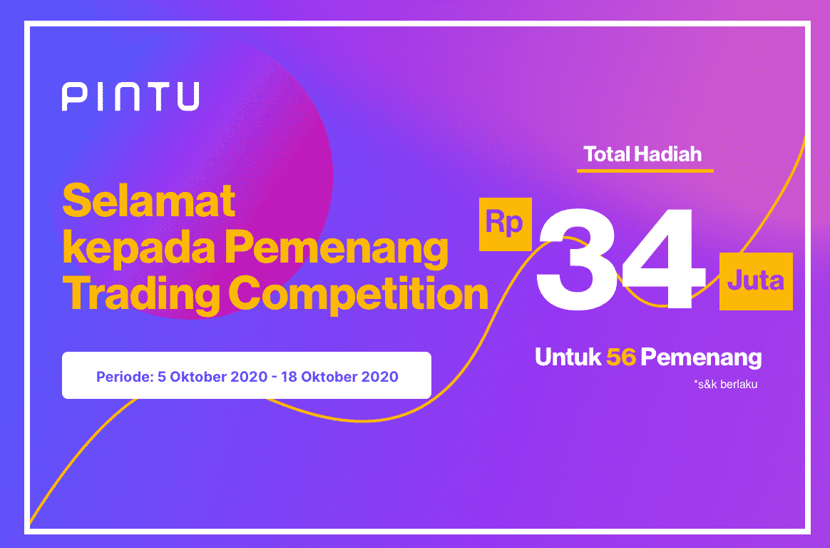 Gambar Pengumuman Pemenang Trading Competition by Pintu (5 Oktober 2020 – 18 Oktober 2020)