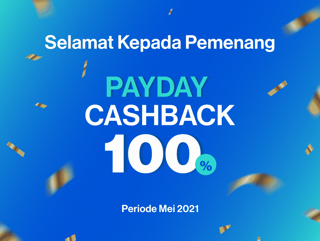 Gambar Pengumuman Pemenang Payday Cashback 100% Kode Unik 255 (Periode Mei 2021)
