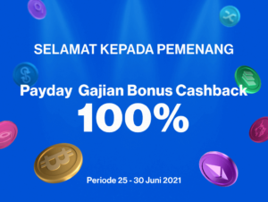 Pengumuman Pemenang Payday Cashback 100% Kode Unik 161 (Periode Juni 2021)