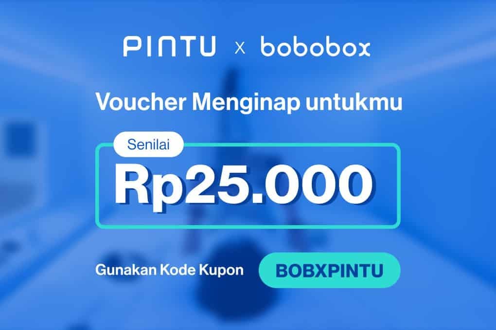 Bobobox x Pintu: Voucher Menginap Hotel Rp25.000,00