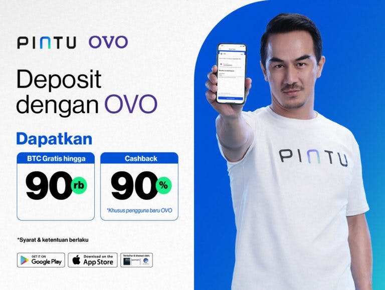 Deposit dengan OVO: Gratis Bitcoin hingga Rp90.000 dan Cashback OVO 90%