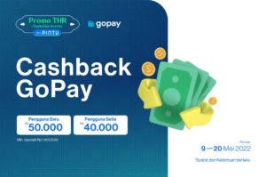 Promo GoPay x Pintu Mei 2022: Cashback GoPay hingga Rp50.000