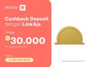 Cashback Biaya Admin Rp30.000 dengan Deposit di Pintu Menggunakan LinkAja