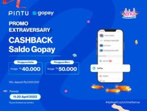 Promo GoPay x Pintu: Cashback GoPay hingga Rp50.000