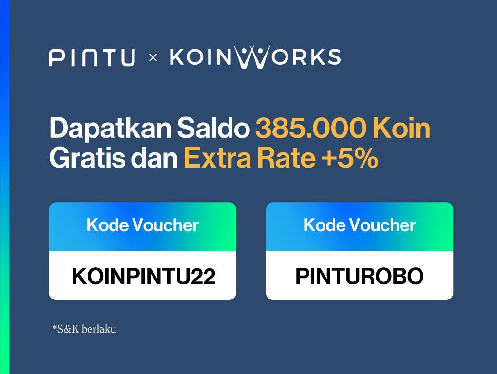 Gambar KoinWorks x Pintu: Dapatkan Saldo 385.000 Koin Gratis dan Extra Rate + 5%