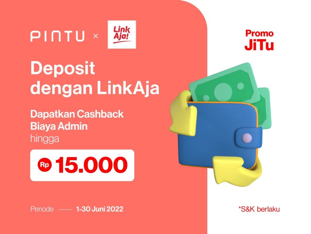 Gambar Promo Pintu x LinkAja Juni 2022: Cashback Biaya Admin Hingga Rp15.000