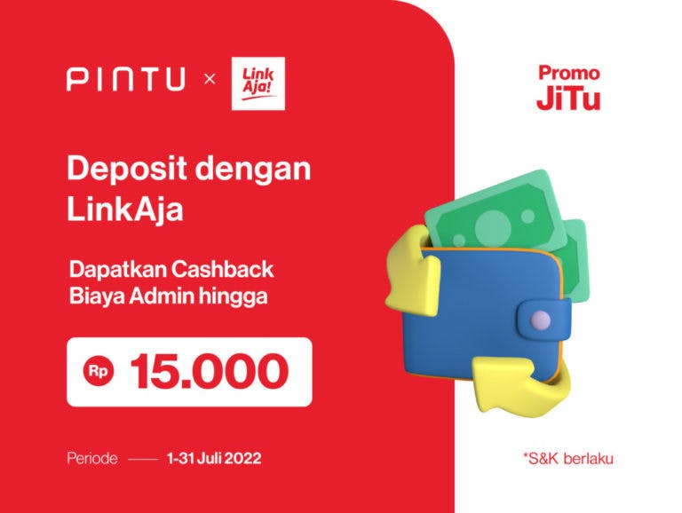 Promo Pintu x LinkAja Juli 2022: Cashback Biaya Admin Hingga Rp15.000