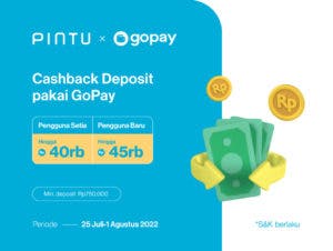 Promo Gajian Pintu x GoPay Juli 2022: Dapatkan Cashback GoPay hingga Rp45.000