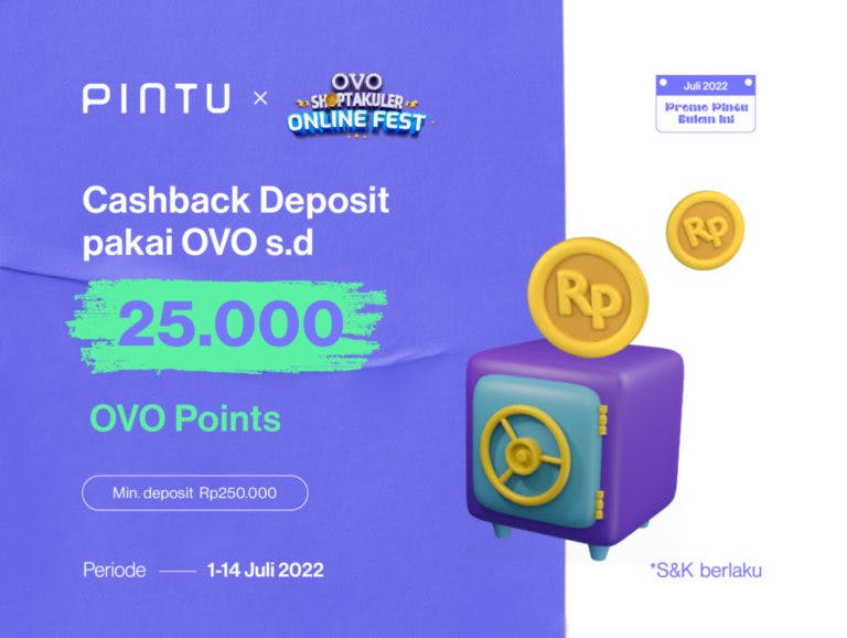 Promo OVO x Pintu Juli 2022: Cashback hingga 25.000 OVO Points