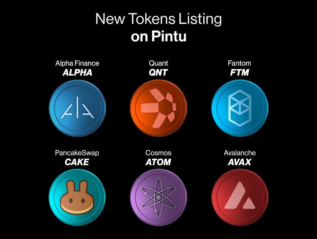 Gambar Aplikasi PINTU Tambah Enam Token Baru: Lebih dari 40 Aset Crypto Hadir di PINTU