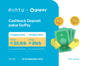 Promo Gajian Pintu x GoPay September 2022: Cashback GoPay hingga Rp25.000