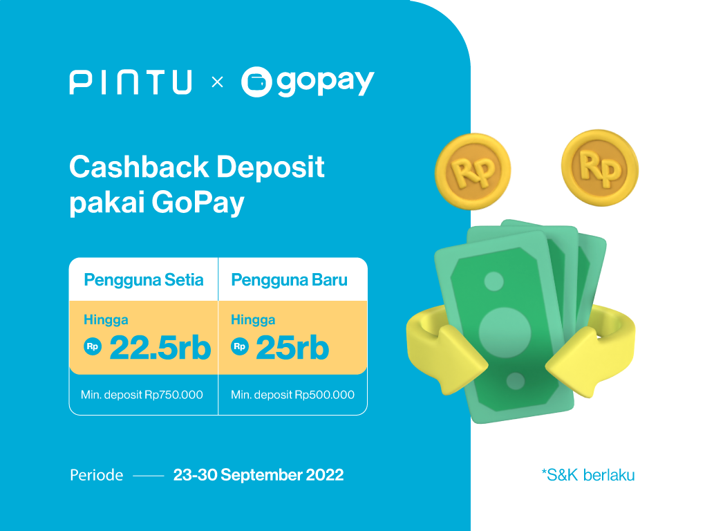 Gambar Promo Gajian Pintu x GoPay September 2022: Cashback GoPay hingga Rp25.000