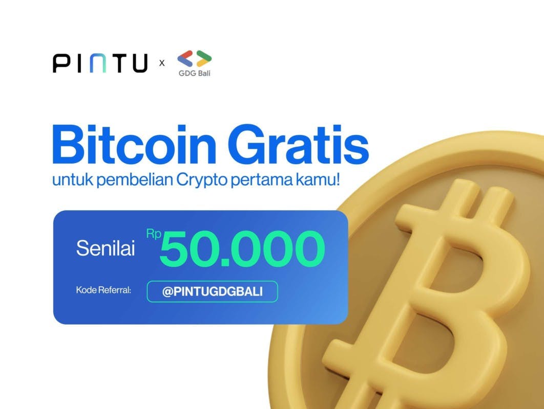 Gambar PintuGDG Bali: Dapatkan Gratis Bitcoin Rp50.000