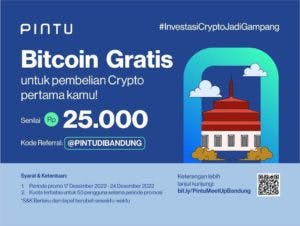 Crypto Community Meet Up Bandung: Dapatkan Gratis Bitcoin Rp25.000!