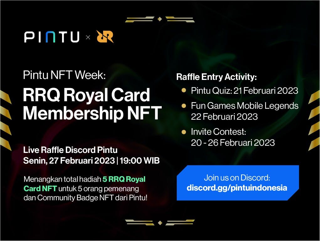Gambar PINTU NFT WEEK: RRQ Royal Card Membership NFT