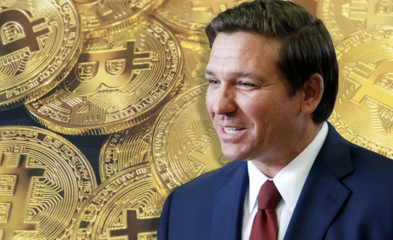 Gambar Pendukung Berat Crypto, Ron DeSantis: “Bitcoin akan Tamat Jika Biden Berkuasa Lagi”