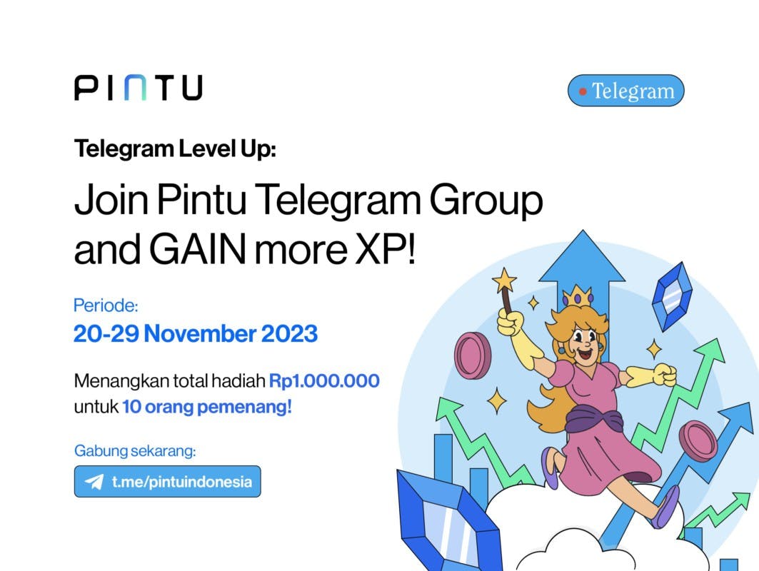 Gambar Telegram Level Up: Join Pintu Community and Gain More XP