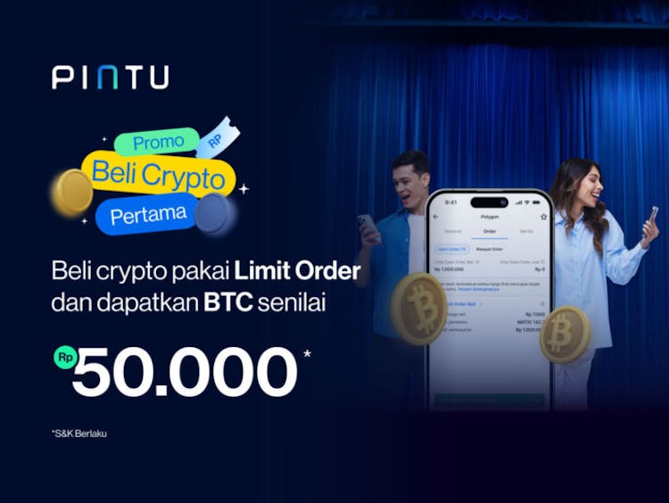 Beli Crypto Pertama Pakai Limit Order, Dapatkan Hadiah BTC Hingga Rp50.000!