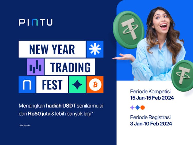 Pintu New Year Trading Competition 2024, Menangkan Hadiah Mulai Dari Rp50.000.000!