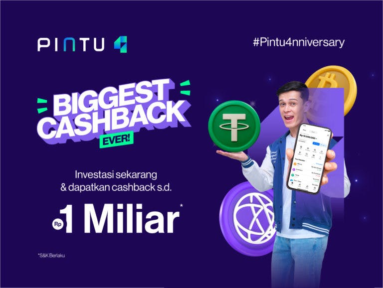 Meriahkan Anniversary ke-4, Pintu Bagikan Promo Cashback Hingga Rp1 Miliar!